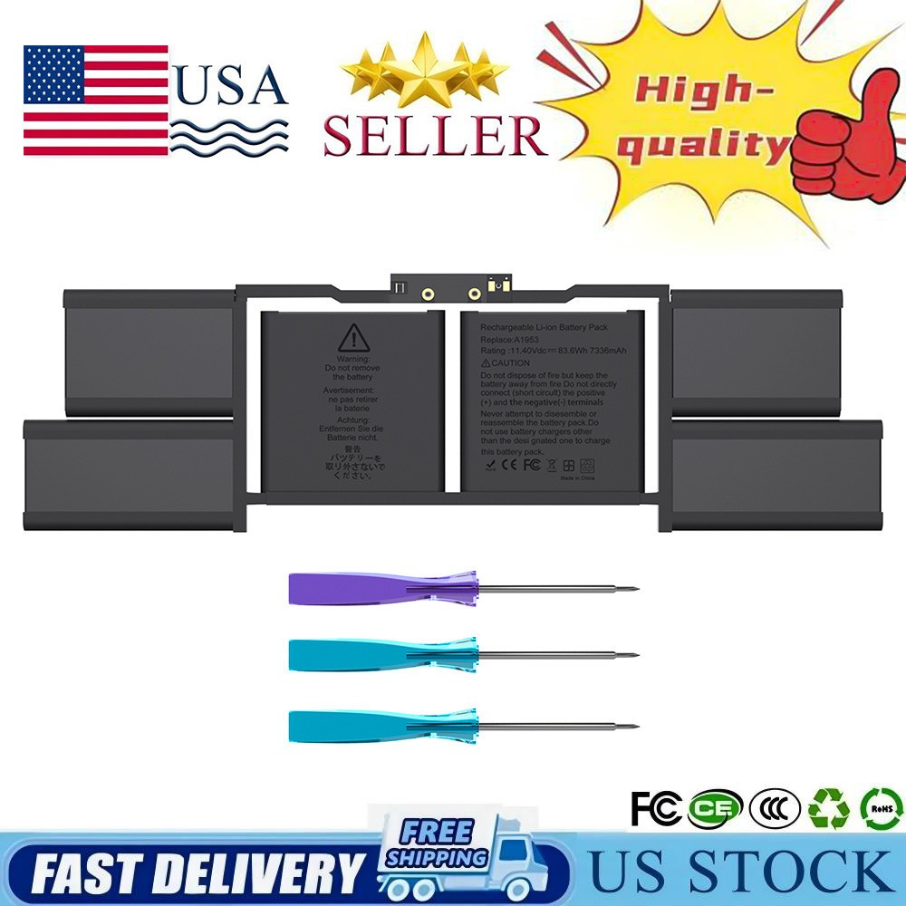 New A1953 Battery for Apple MacBook Pro 15inch A1990 Mid 2018 2019 EMC 3359 3215
