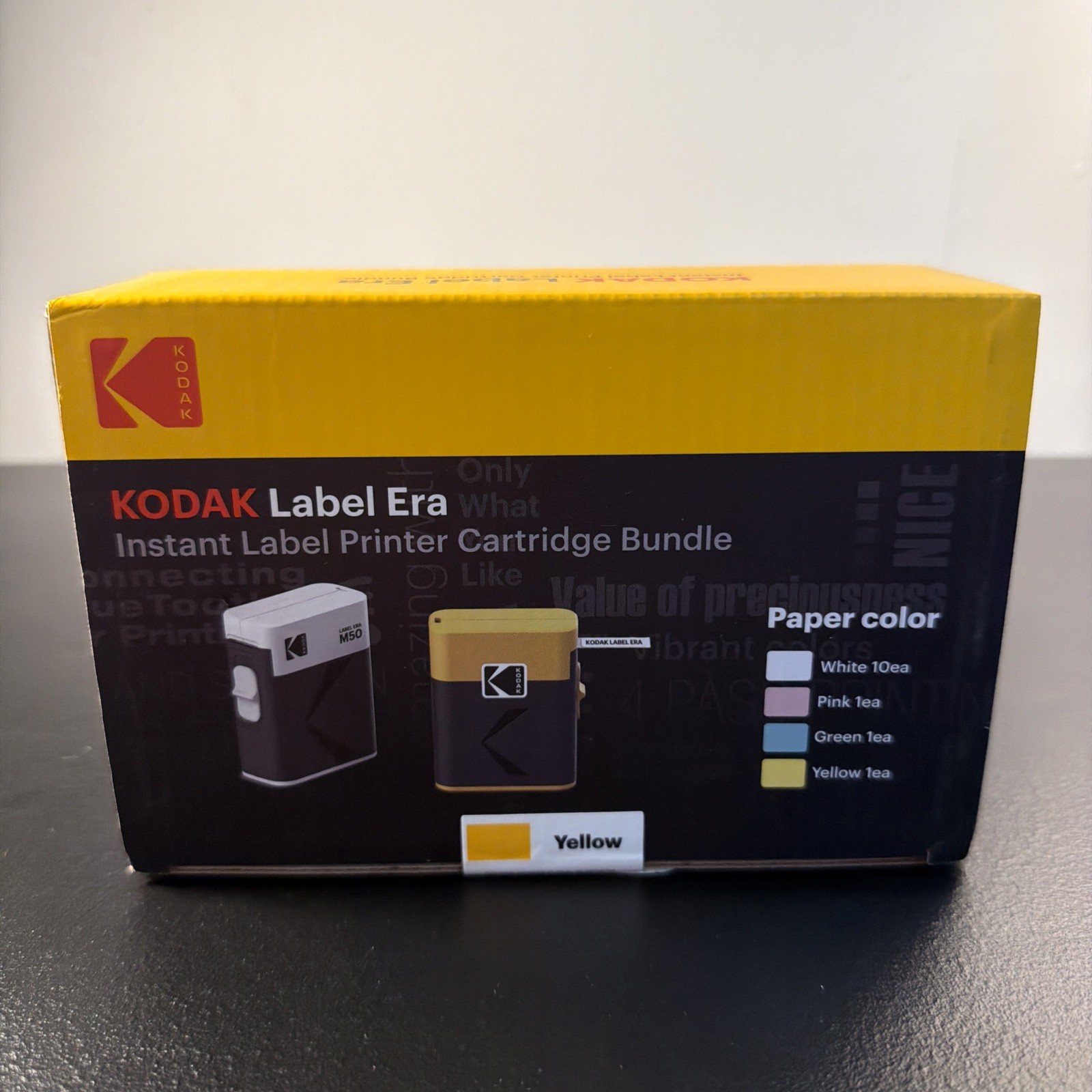 Kodak Label Era M50 Instant Label Printer Cartridge Bundle - Yellow - NEW