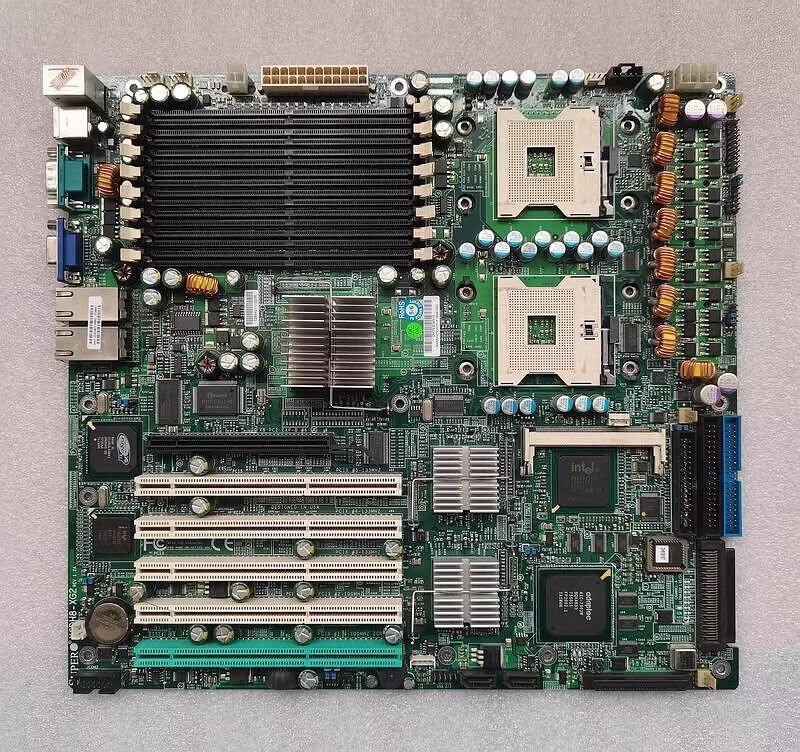 1pc used  SUPER motherboard X6DH8-XG2 800 external frequency E7520 chip