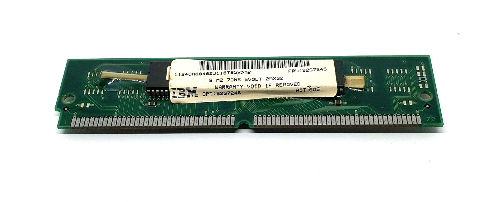 8MB EDO RAM IBM 92G7245 72 Pin Computer Memory