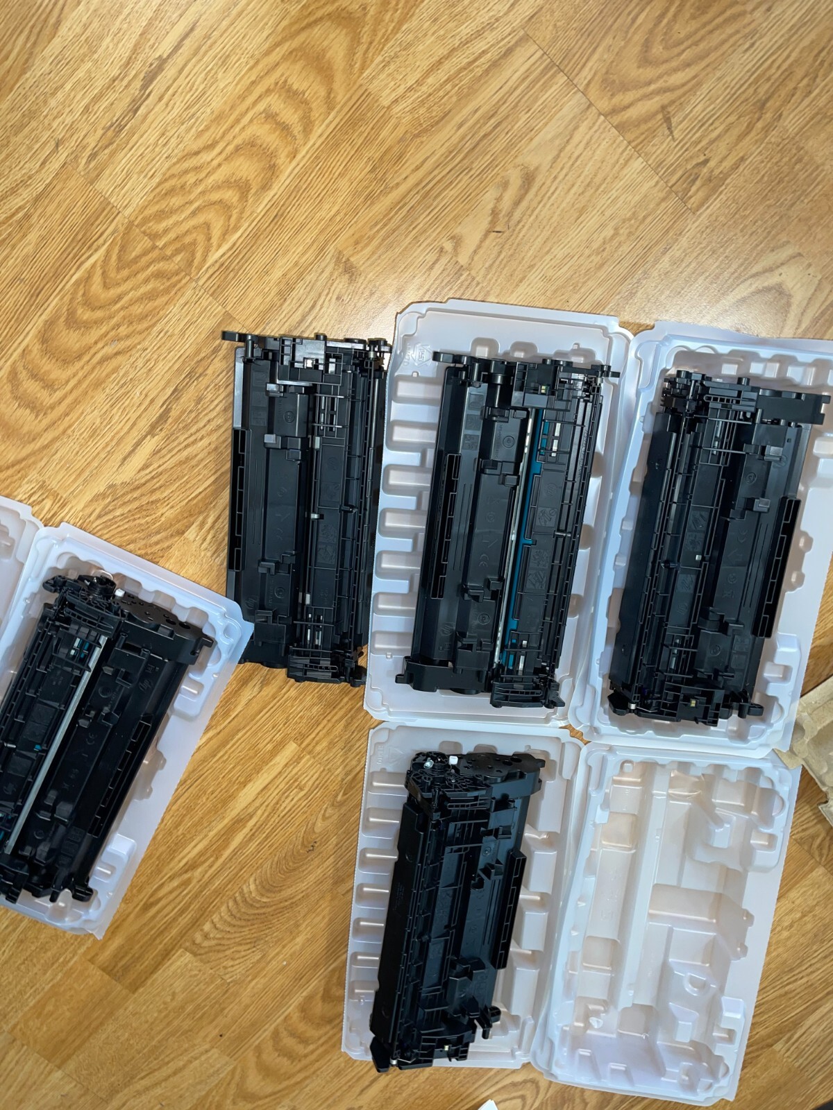 5 Genuine HP Empty Virgin HP 58A Toner Cartridges with OEM Chip