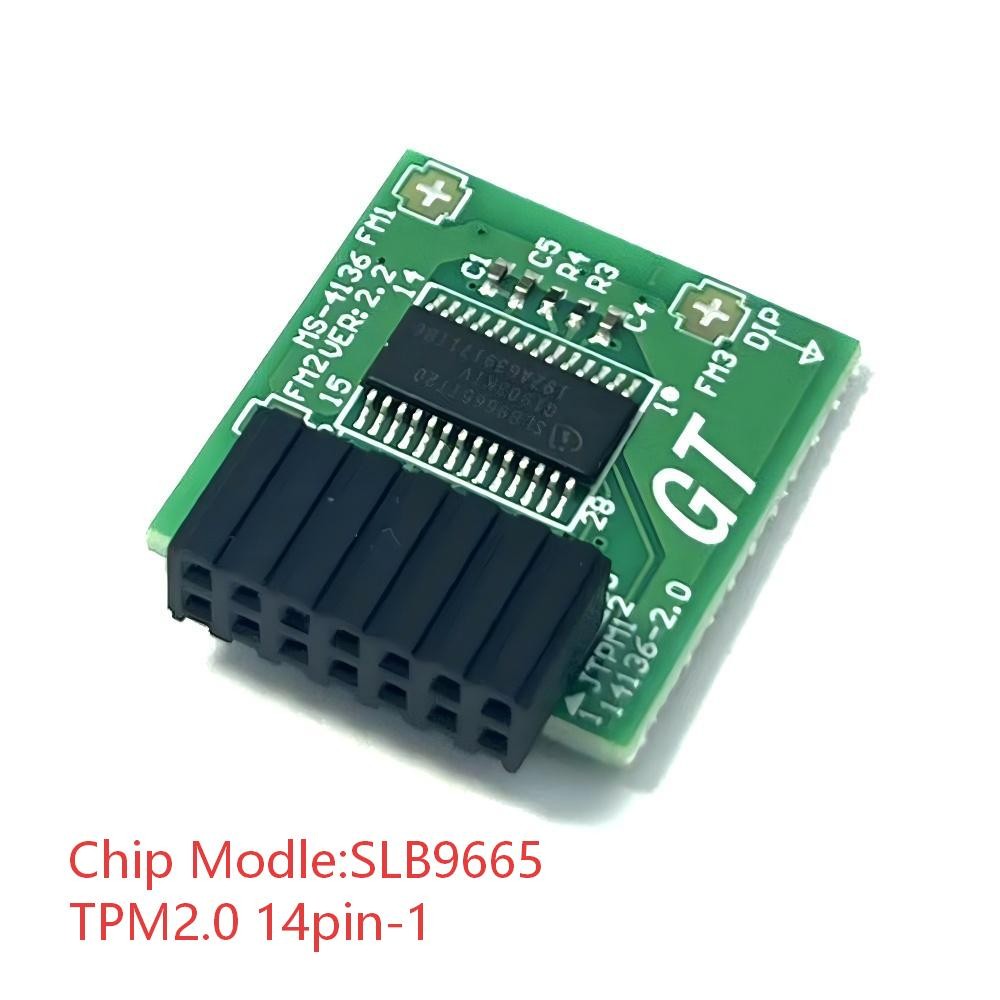 TPM 2.0 14pin-1Module Trusted Platform SLB9665 for MSI MS-4136 B450-A PRO MAX US
