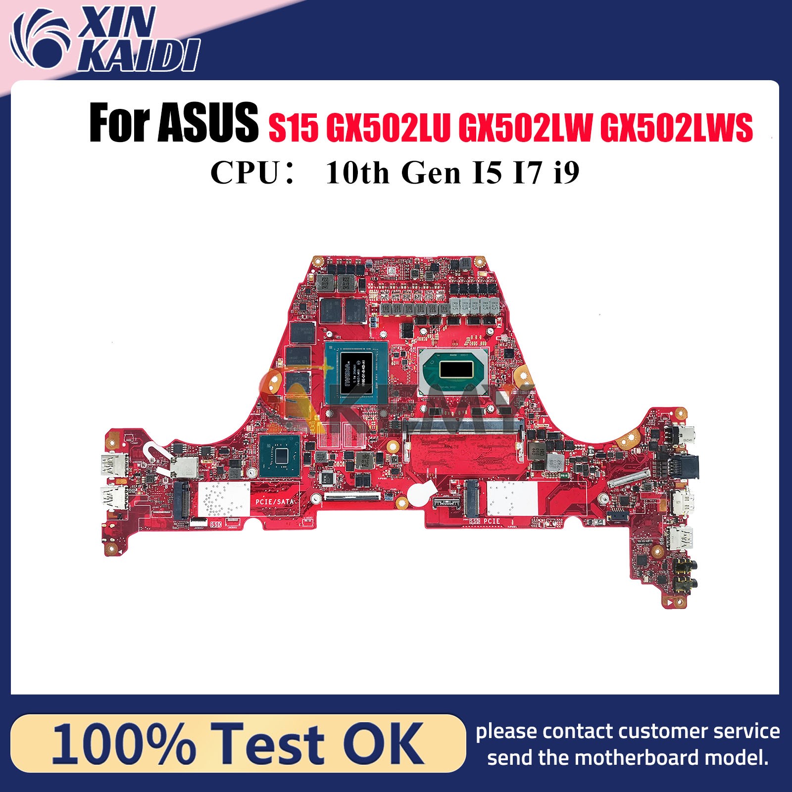 GX502LXS Motherboard For ASUS GX502LU GX502LWS S15 GX502LV Mainboard W/CPU