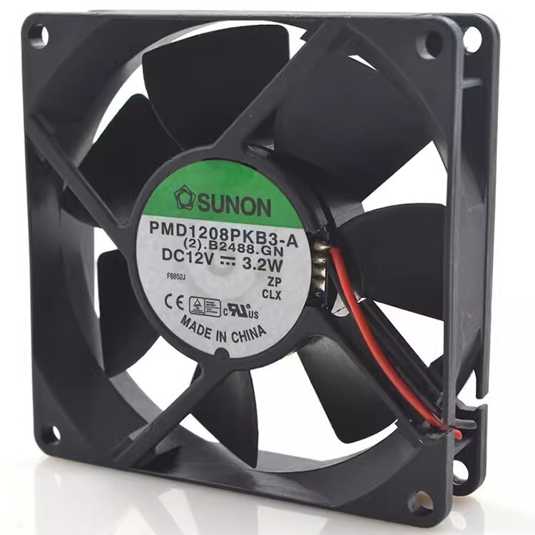 SUNON PMD1208PKB3-A 8020 DC12V 3.2W 2-Wire Silent Cooling Fan