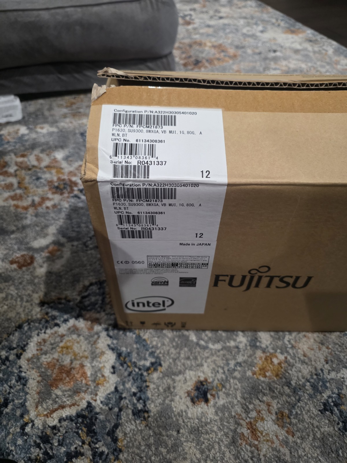 New Old Stock Vintage Fujitsu Lifebook P1630 UMPC Laptop Retro Computer