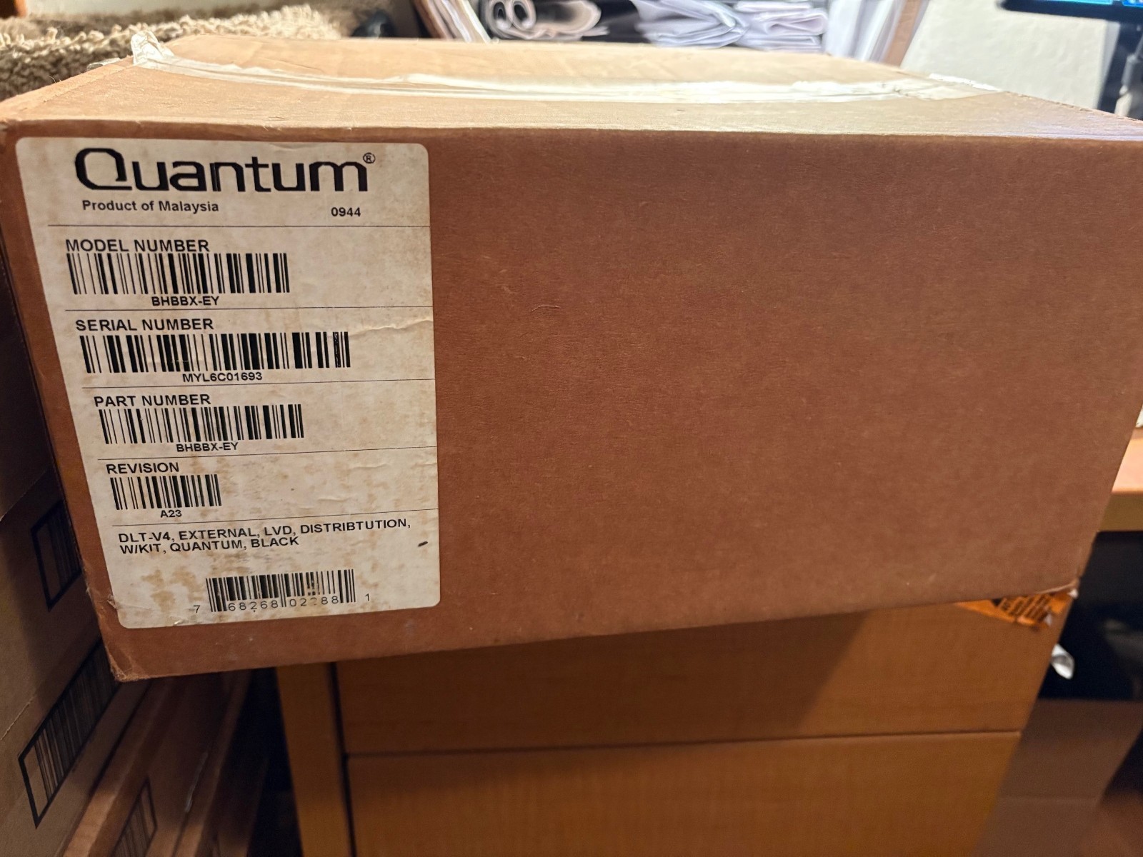 Quantum tape drive EXTERNAL DLT-V4e LVD 320Gb DLT-V4 HH SCSI BHBBX-EY