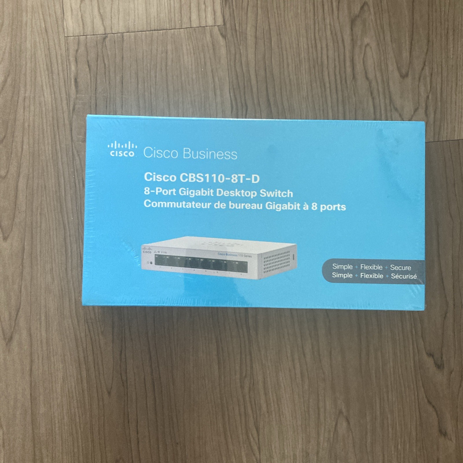 Cisco Business CBS110-8T-D Unmanaged Switch, 8 Port GE, Desktop, Squeezed Box