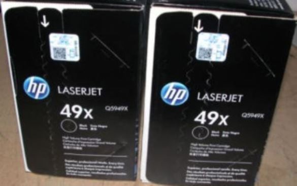 2 New Genuine Factory Sealed HP 49X Toner Cartridges Black Boxes Q5949X