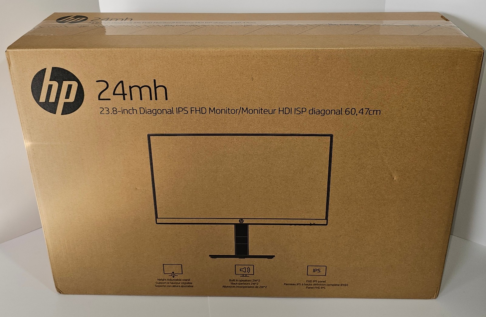 HP 24mh 23.8" IPS FHD Monitor Built in Speakers (1D0J9AA) - New - Factory Sealed