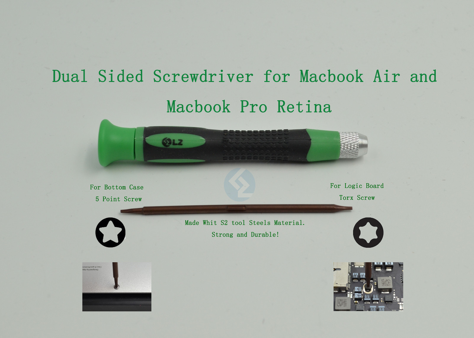 5 Five Star 1.2mm and T4 Dual Size Screwdriver For Macbook Pro A1706 A1708 A1707