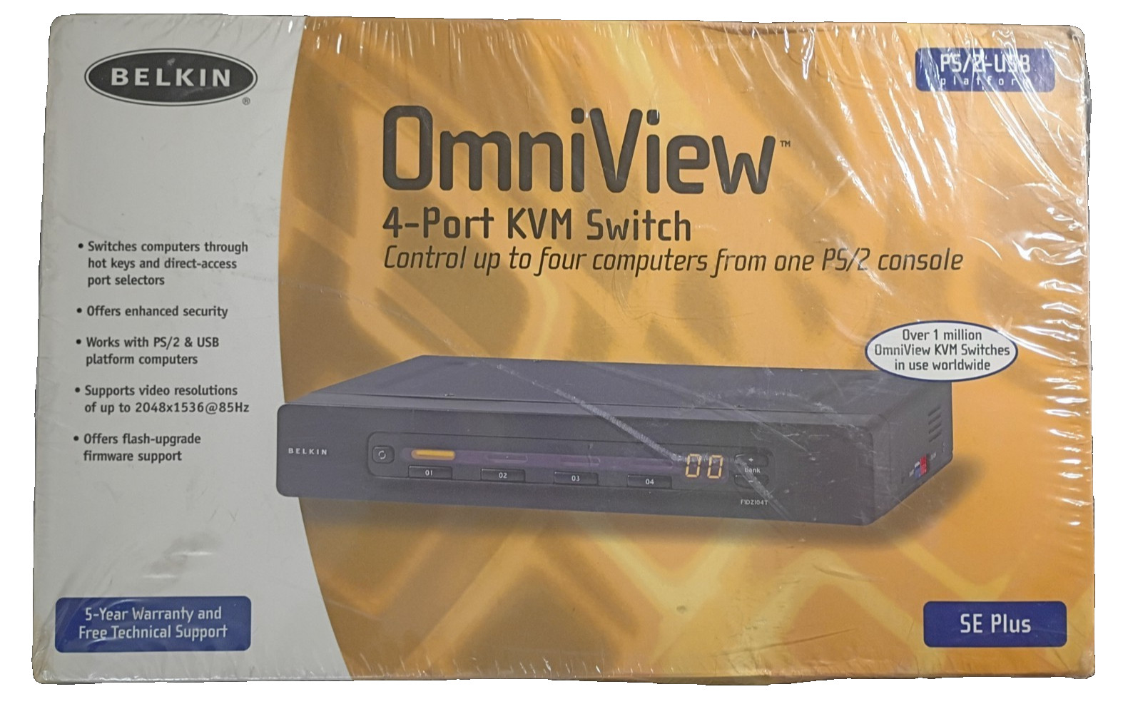 Belkin OmniView Pro2 4-Port KVM Switch SE Plus