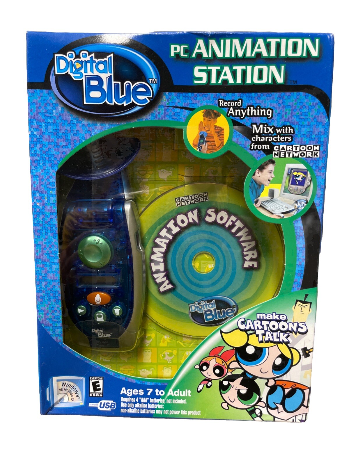 Digital blue PC animation station Cartoon Network Huge Package Vintage Sealed