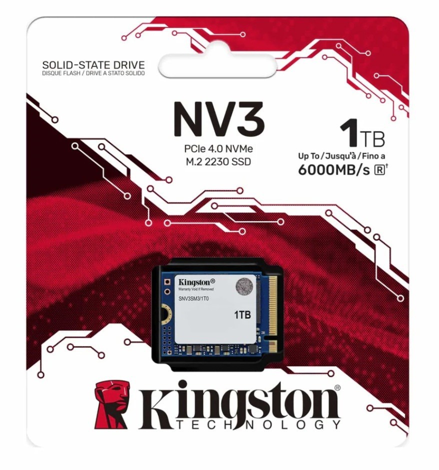 Kingston NV3 M.2 2230 1TB 2TB NVMe PCIe 4.0 x4 3D NAND Internal SSD SNV3SM3