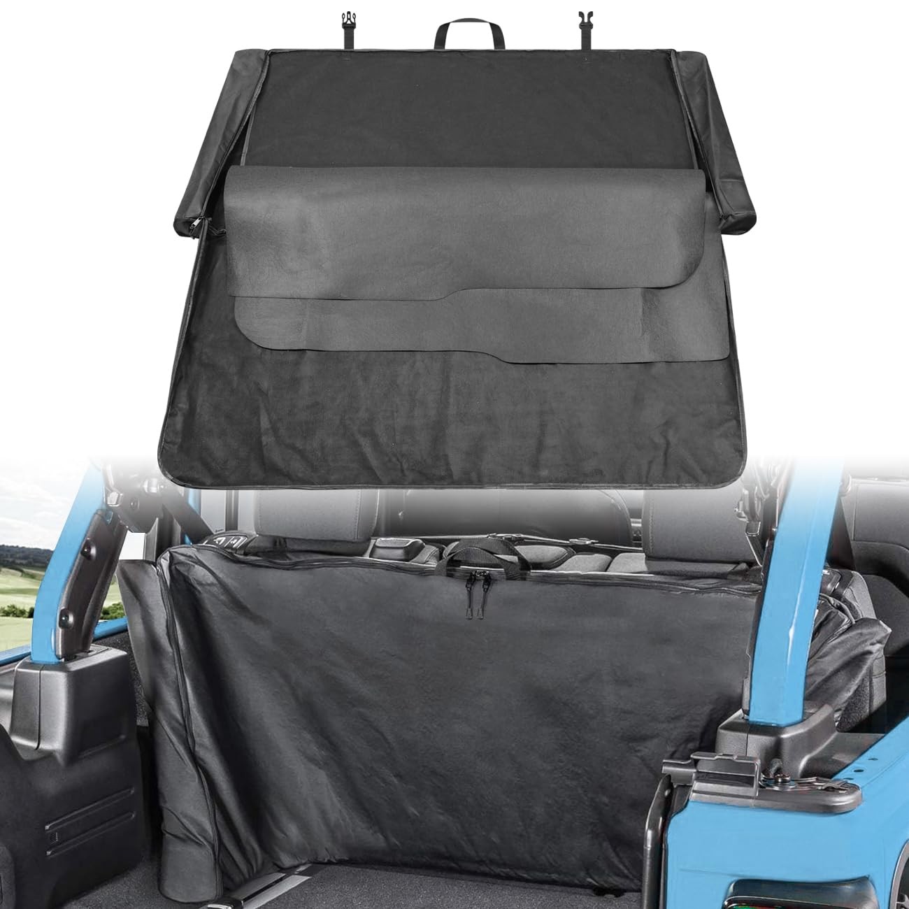 Soft Window Organizer Storage Protection Bag Compatible With For Jeep Wrangler