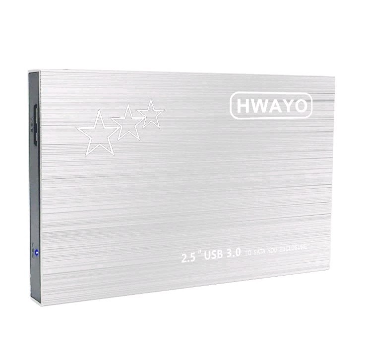 HWAYO 2.5'' HDD 750GB Ultra Slim Portable External Hard Drive USB3.0Win & Mac