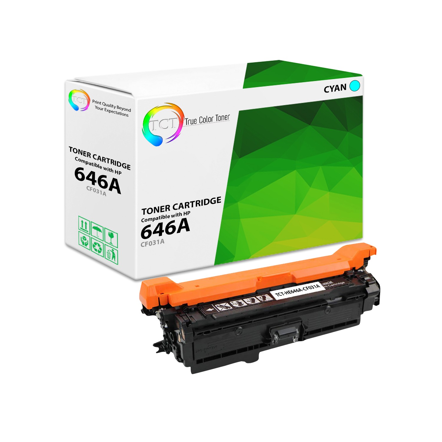 TCT Cyan CF031A 646A Laser Toner Cartridge For HP LaserJet Enterprise CM4540 MFP