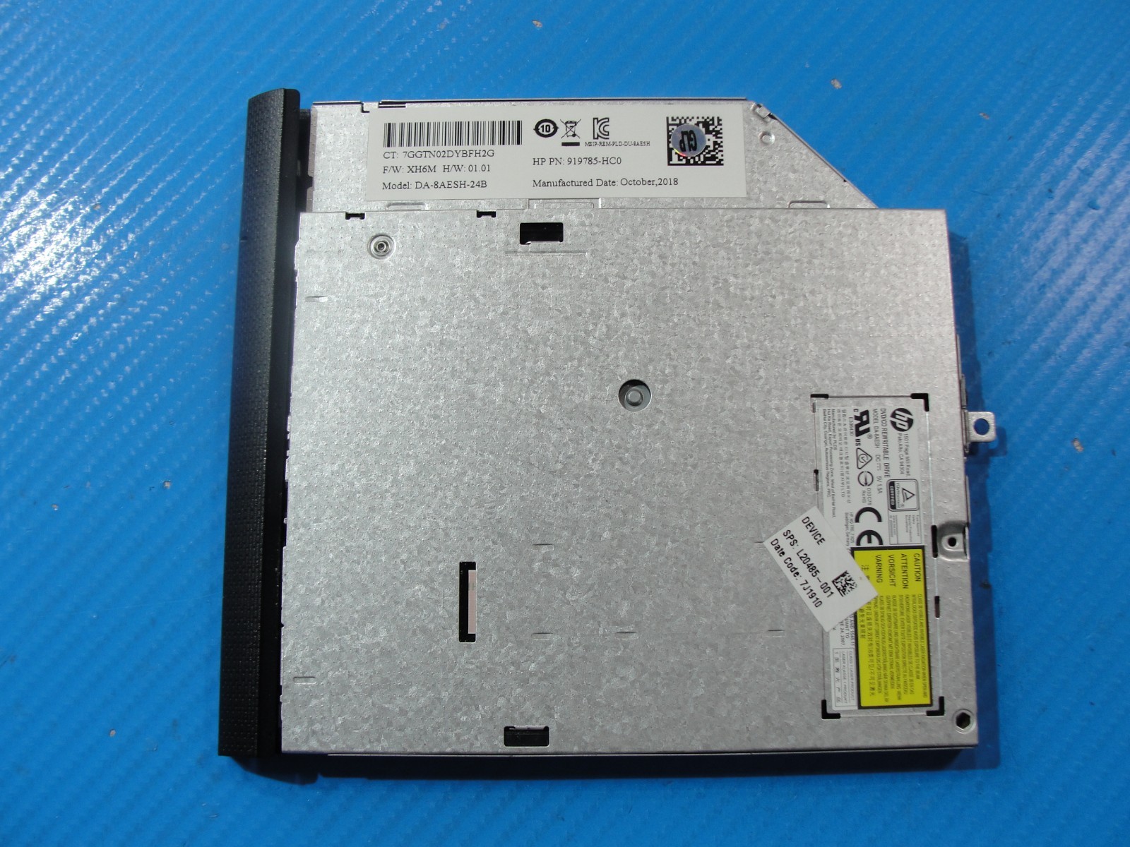 HP 15-db0004dx 15.6" DVD/CD-RW Burner Drive DA-8AESH-24B 919785-HC0 L20485-001
