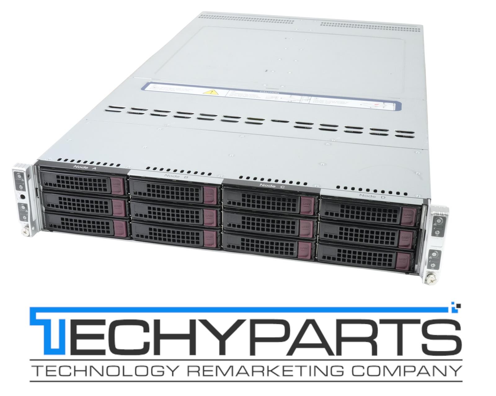 SuperMicro 6029BT-HNC0R 2U 12-Bay 4-Node X11DPT-B SuperServer CTO w/AOC-MTG-i2TM
