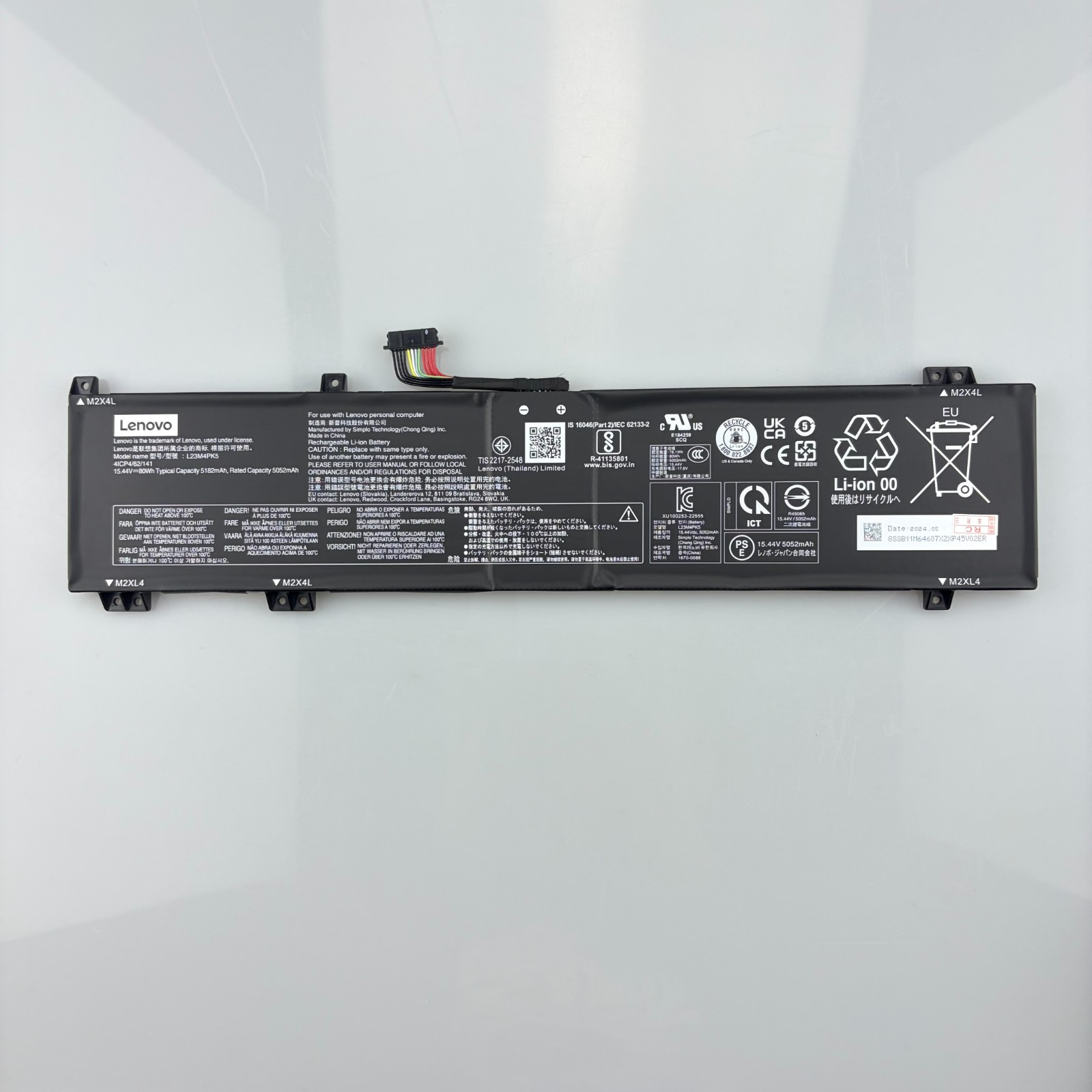 New Genuine L23M4PK5 L23D4PK5 Battery for Lenovo 5i(16 Gen 9) Y7000P IRX9 2024