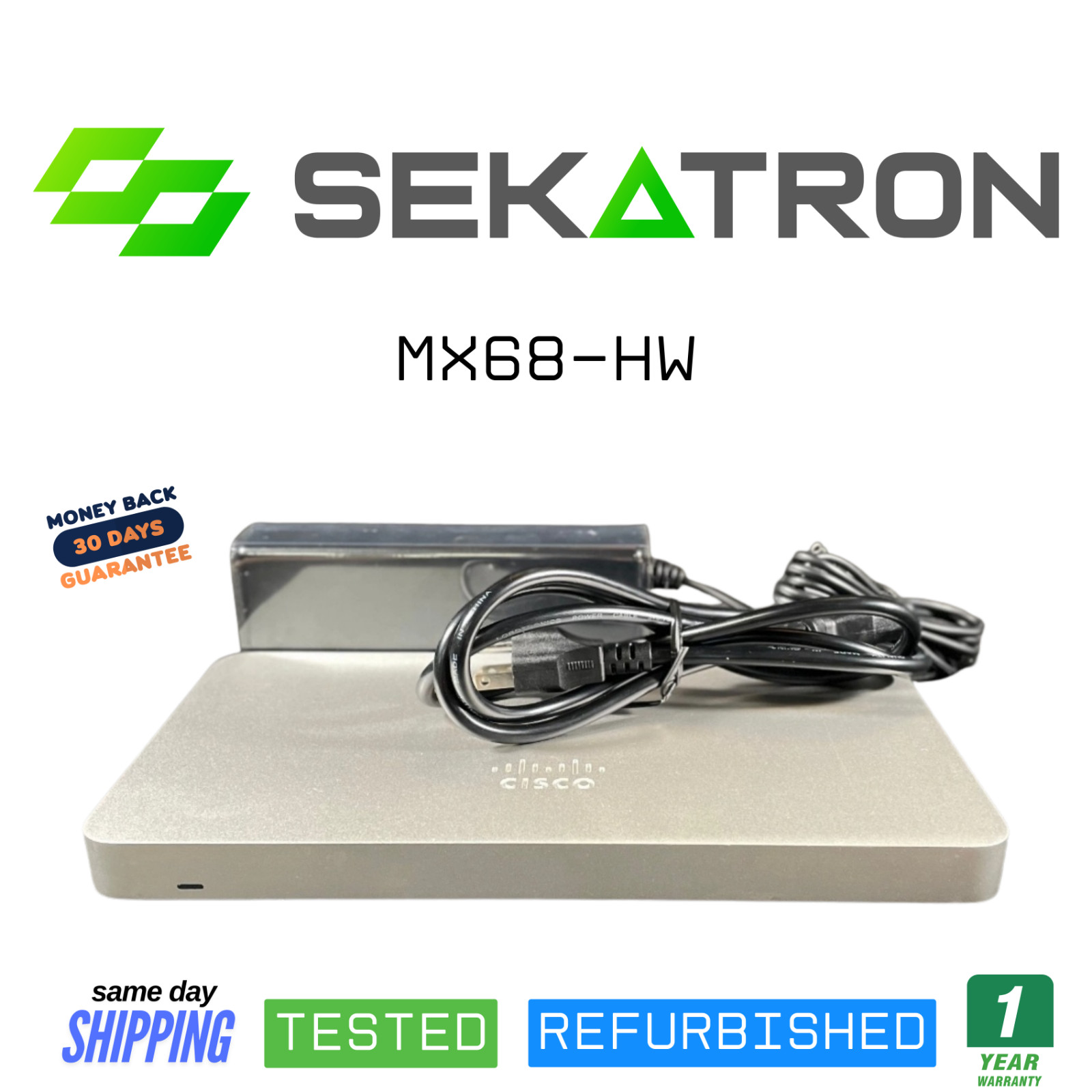 🛡 Cisco Meraki MX68-HW • Cloud Security Appliance • Unclaimed • Tested⚡FastShip
