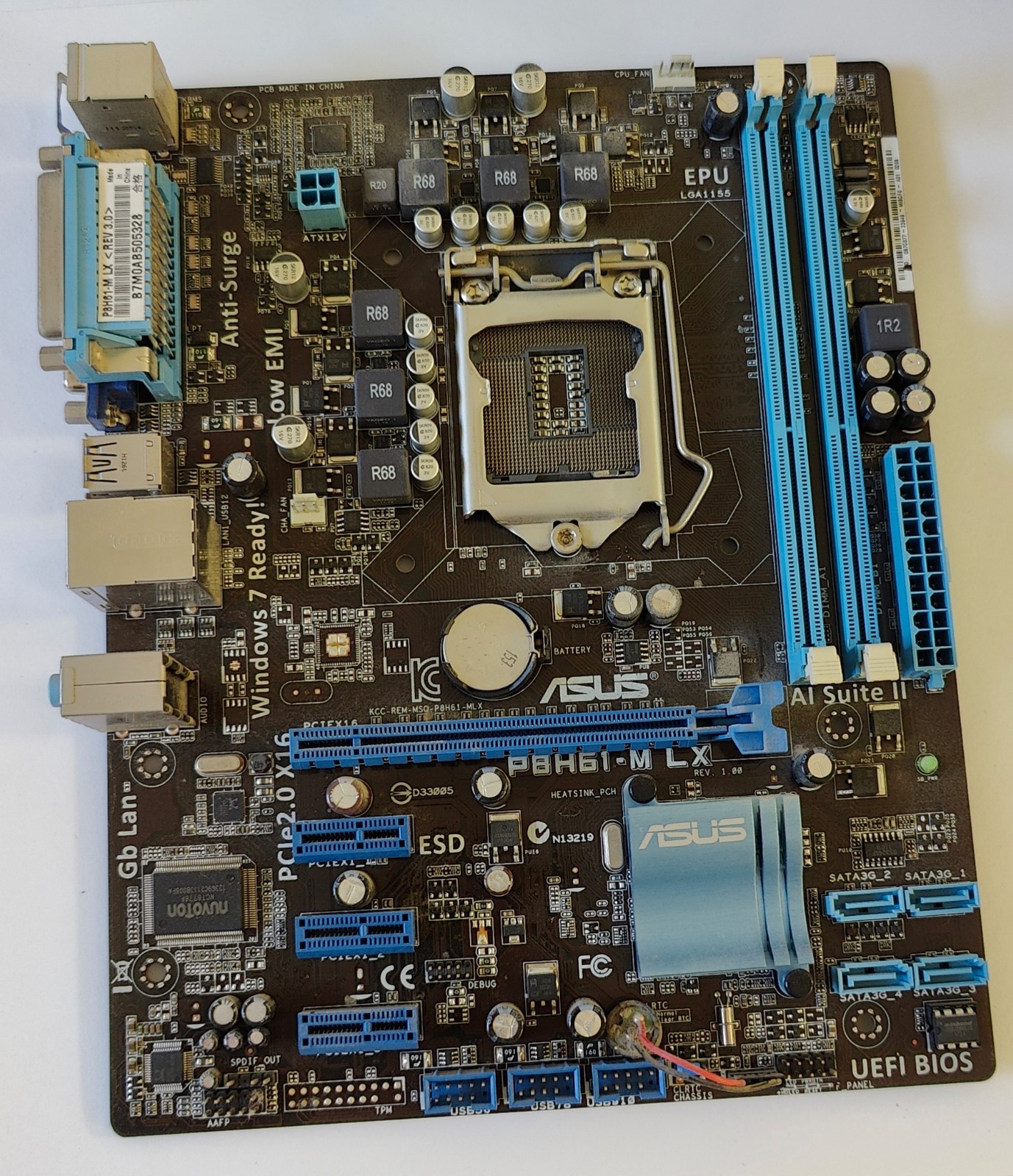 ASUSTeK COMPUTER P8H61-M LX LGA 1155, Intel Motherboard