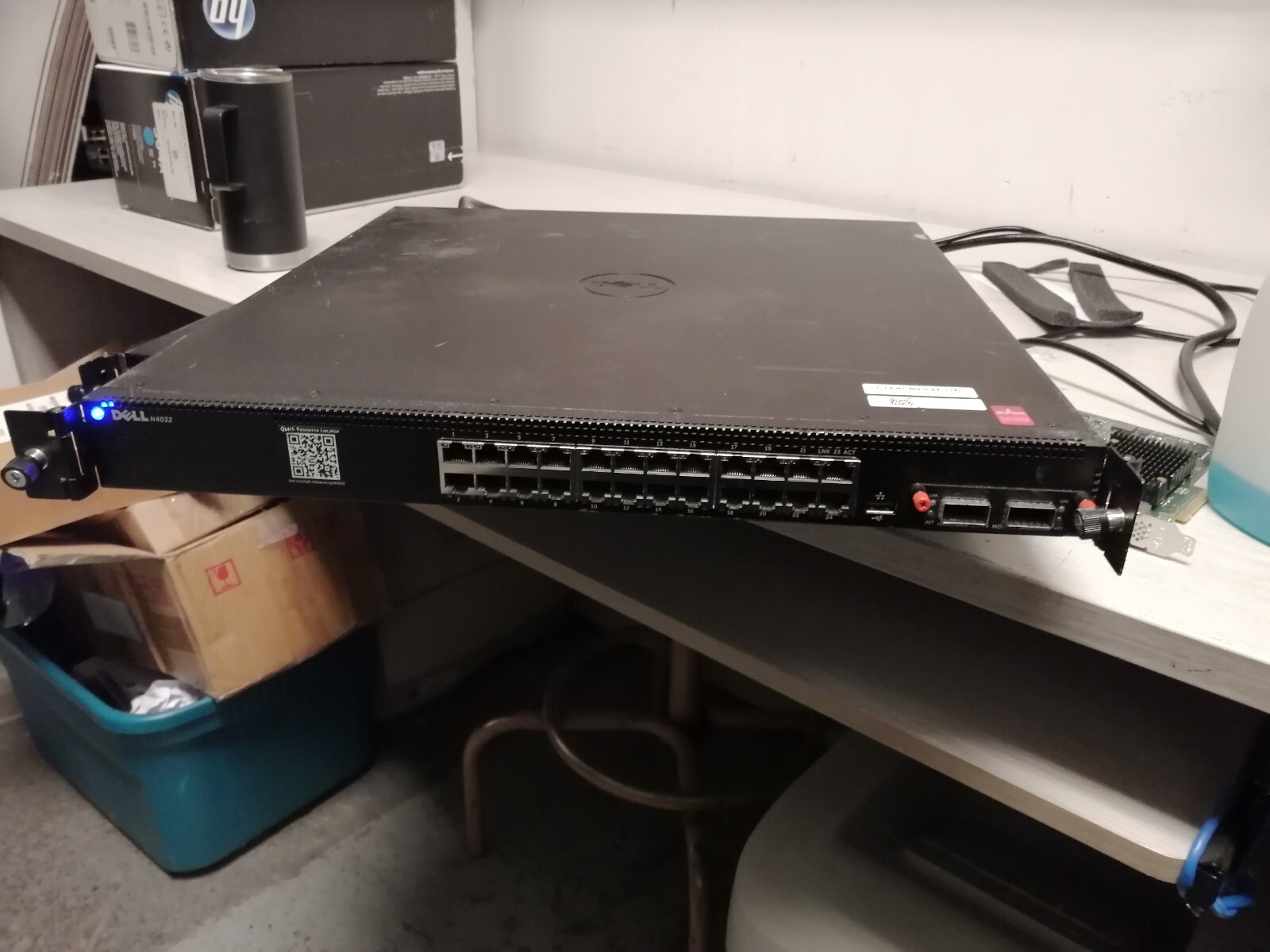 1X 4G4FP Dell PowerConnect N4032 24 Port 10GbE 2 Power Supplies Switch + PC8100