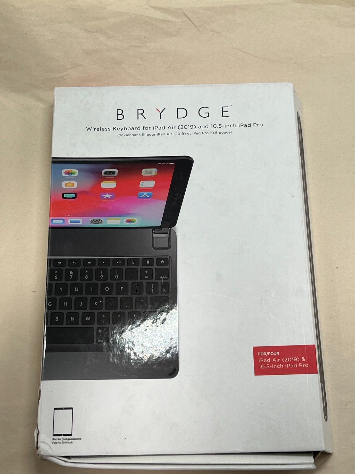 Brydge BRY8002-B Wireless Keyboard for iPad Pro 10.5-inch & iPad Air (2019)