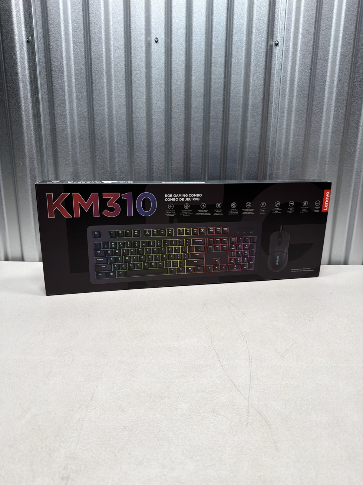 NEW Lenovo Legion KM310 RGB Gaming Combo Keyboard Mouse GX31N91913 SEALED