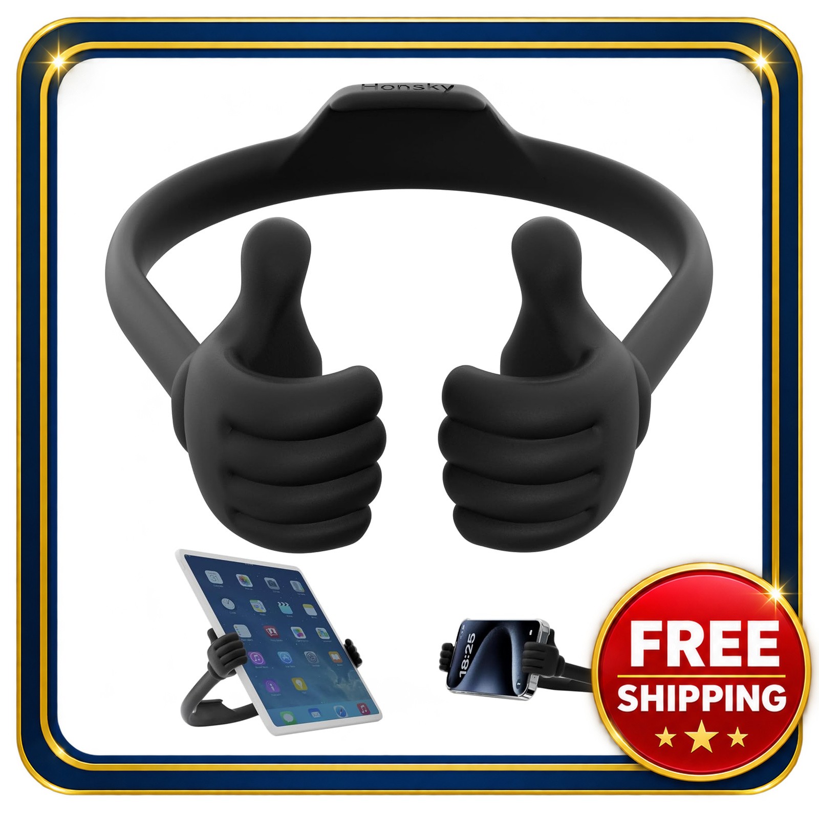 Adjustable Tablet Stand for 6.7 Inch and Larger Devices Recyclable TPU