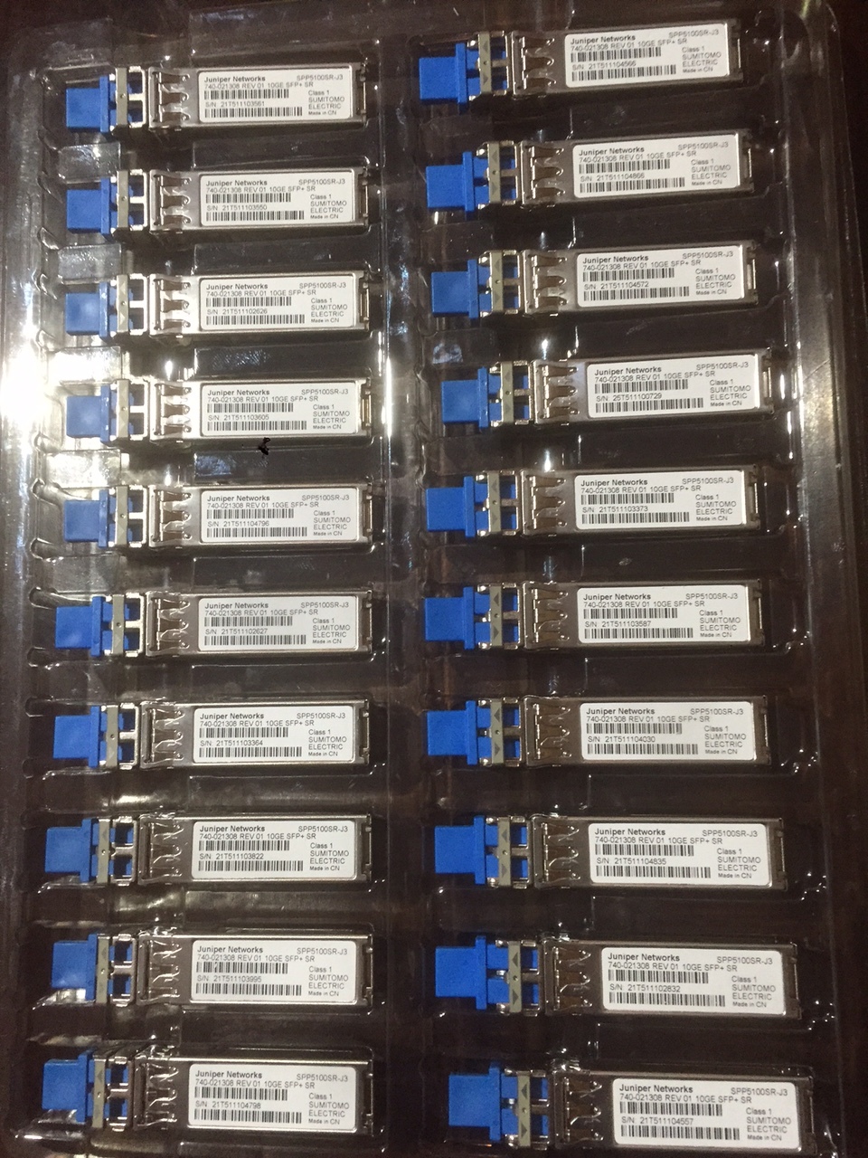 Juniper QFX-SFP-10GE-SR 740-021308 SFP-10GE-SR 850nm MMF Price per unit.