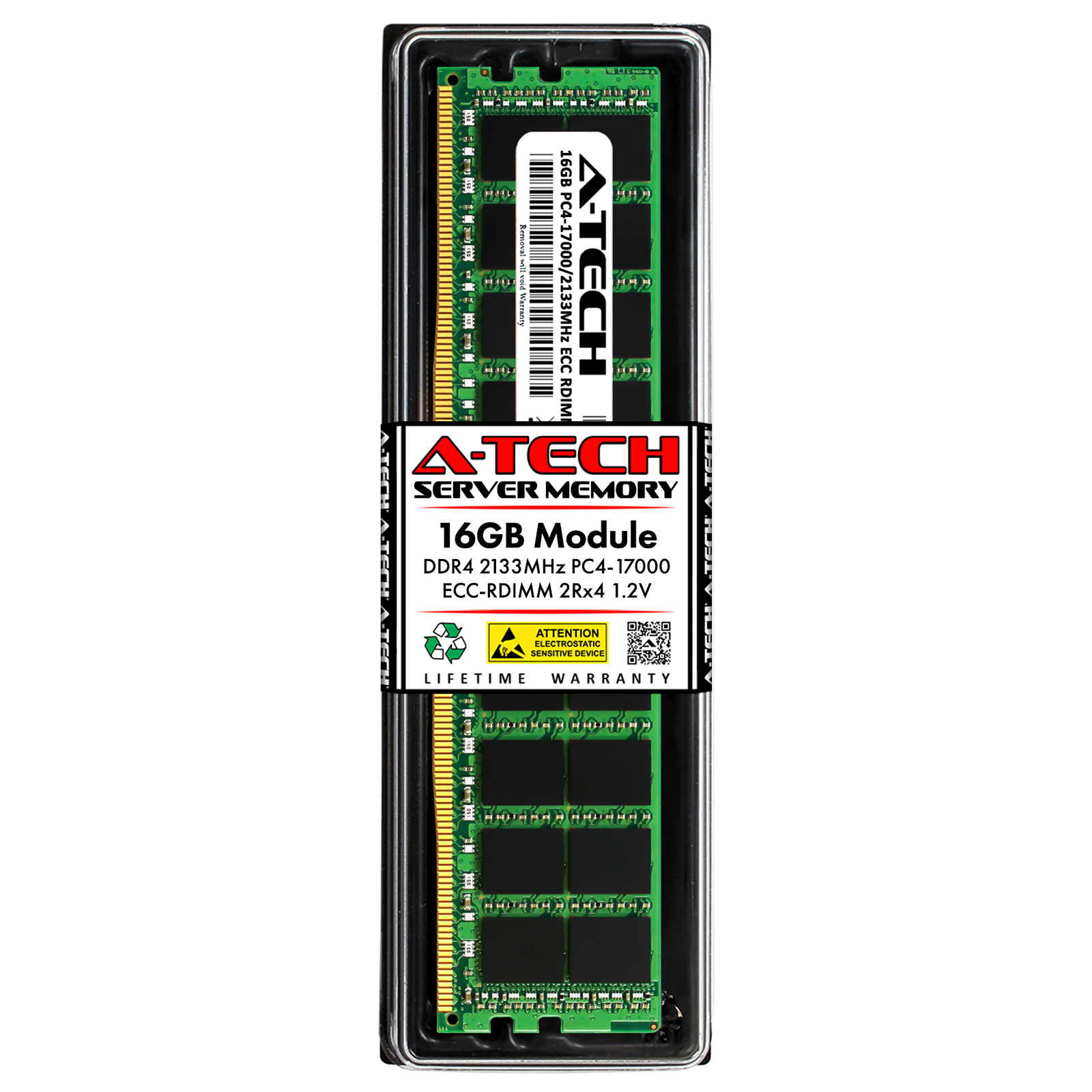 16GB DDR4 2133MHz PC4-17000 RDIMM (Replacement for HP J9P83AA) Server Memory RAM