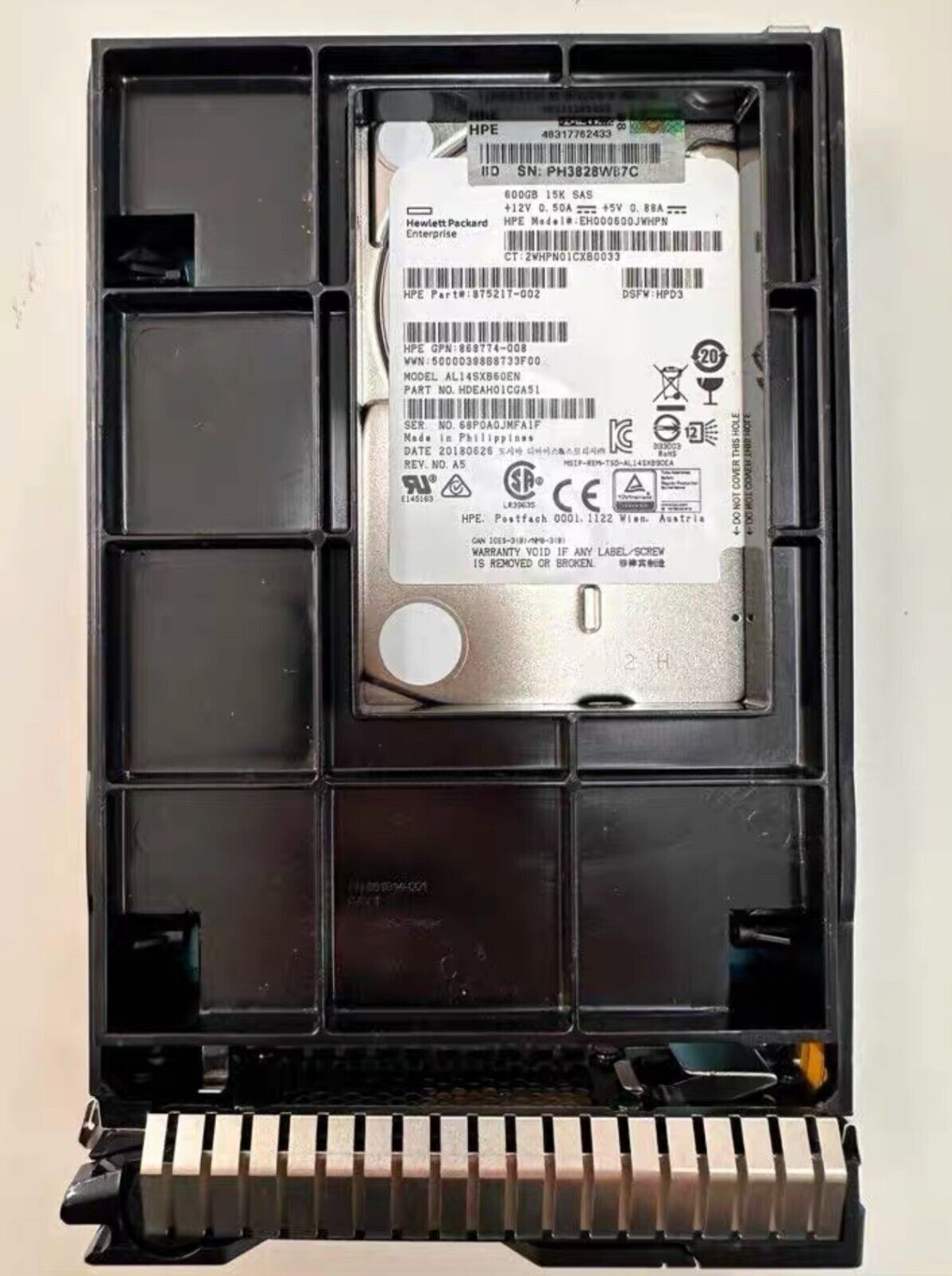 HPE P05394-001 600GB HP P04695-B21 3.5" ENT SAS 15K 12G SCC DS HDD Hard Drive