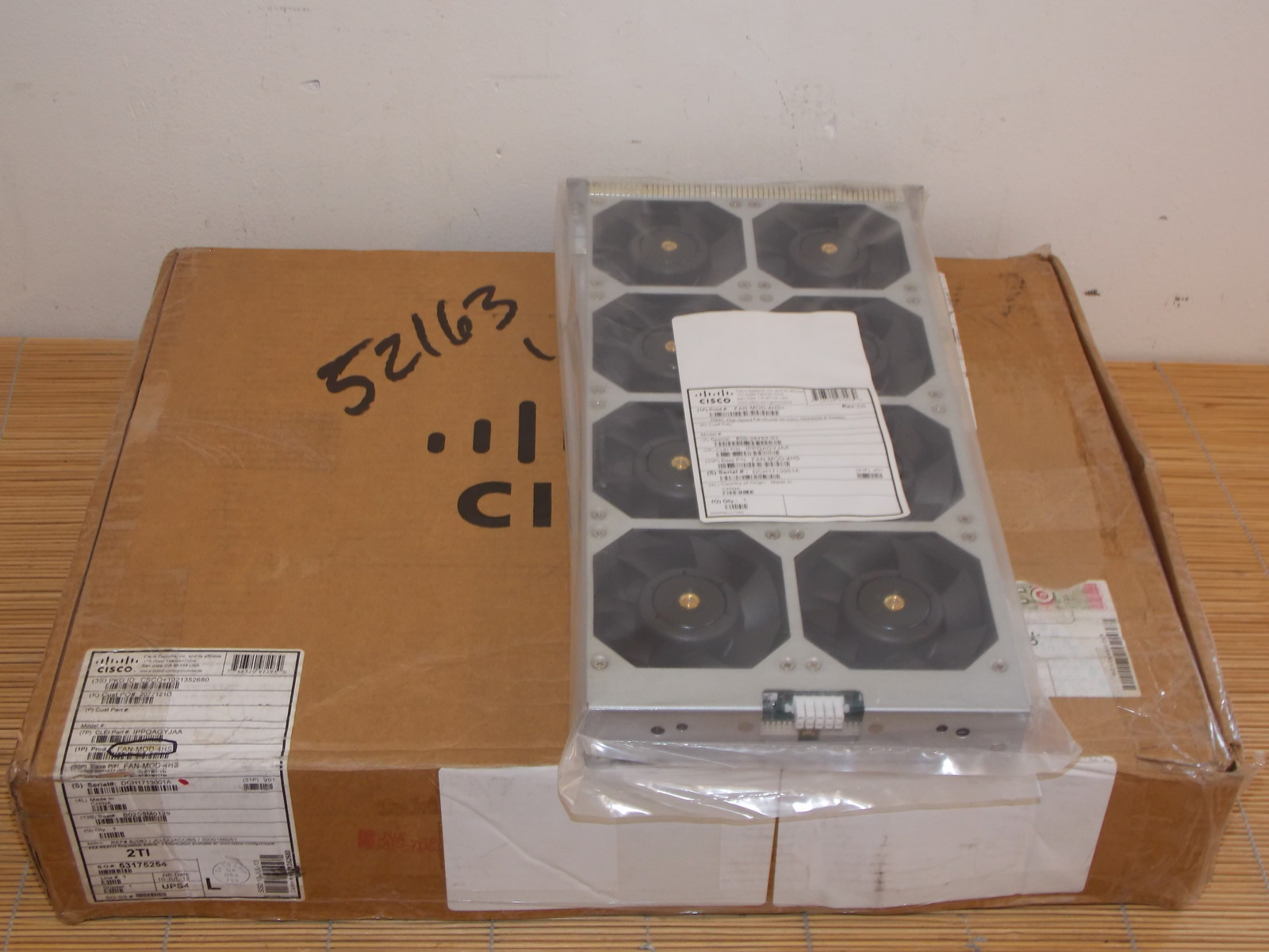 NEW Cisco FAN-MOD-4HS High Speed Fan for 7604 Router 6504-E Switch NEW OPEN BOX