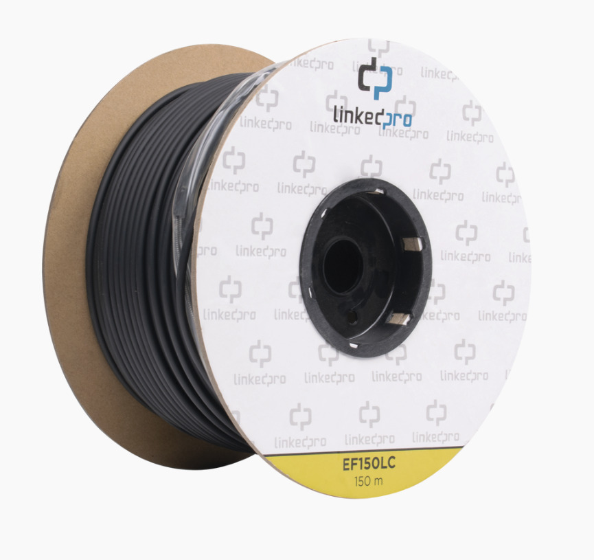 492 ft Drum of Fiber Optic Single-Mode With LC-LC Duplex Connectors EF-150-LC