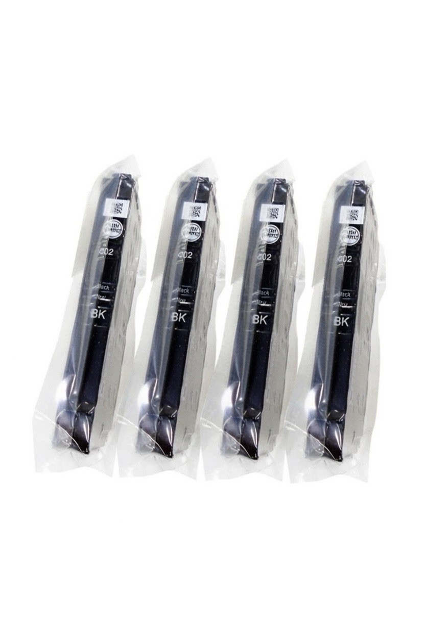 4pcs Genuine Epson 802 Black Ink Cartridge WF4720 WF4730 WF4734 wf4740 Onlyblack