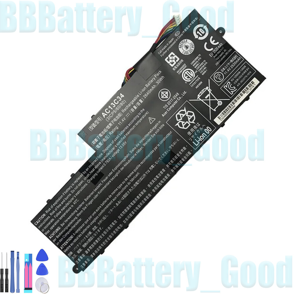 AC13C34 Battery for Acer Aspire V5-122P V5-132 V5-132P E3-111 E3-112
