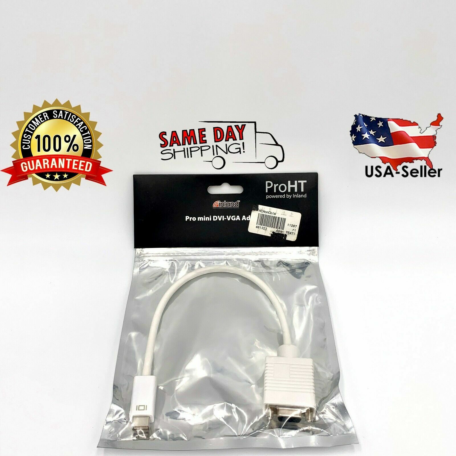 Inland ProHT Pro Mini DVI-VGA Adapter #08603 BRAND NEW 