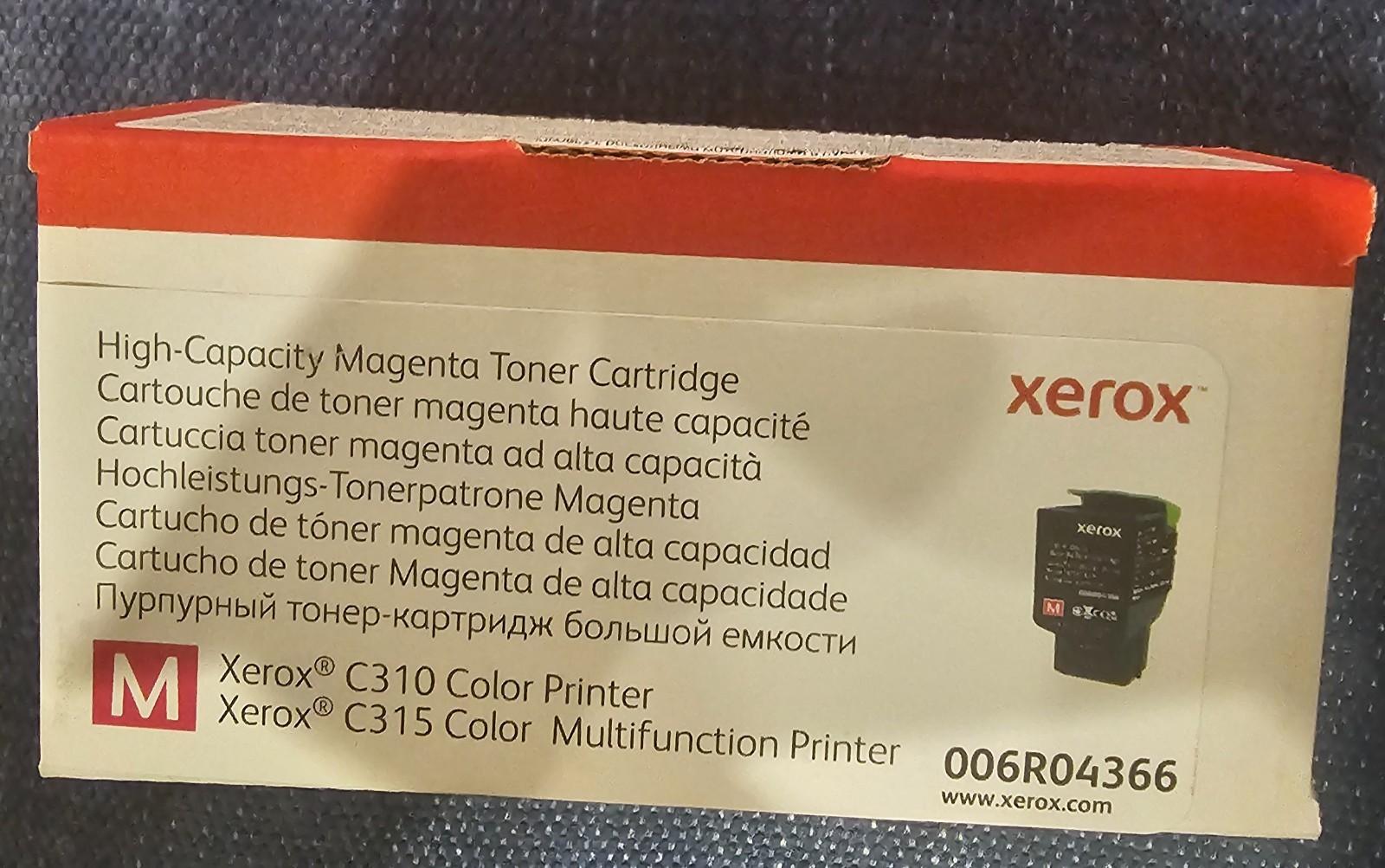 *NEW* GENUINE Xerox 006R04366 Magenta High Capactiy Toner Cartridge C310 C315