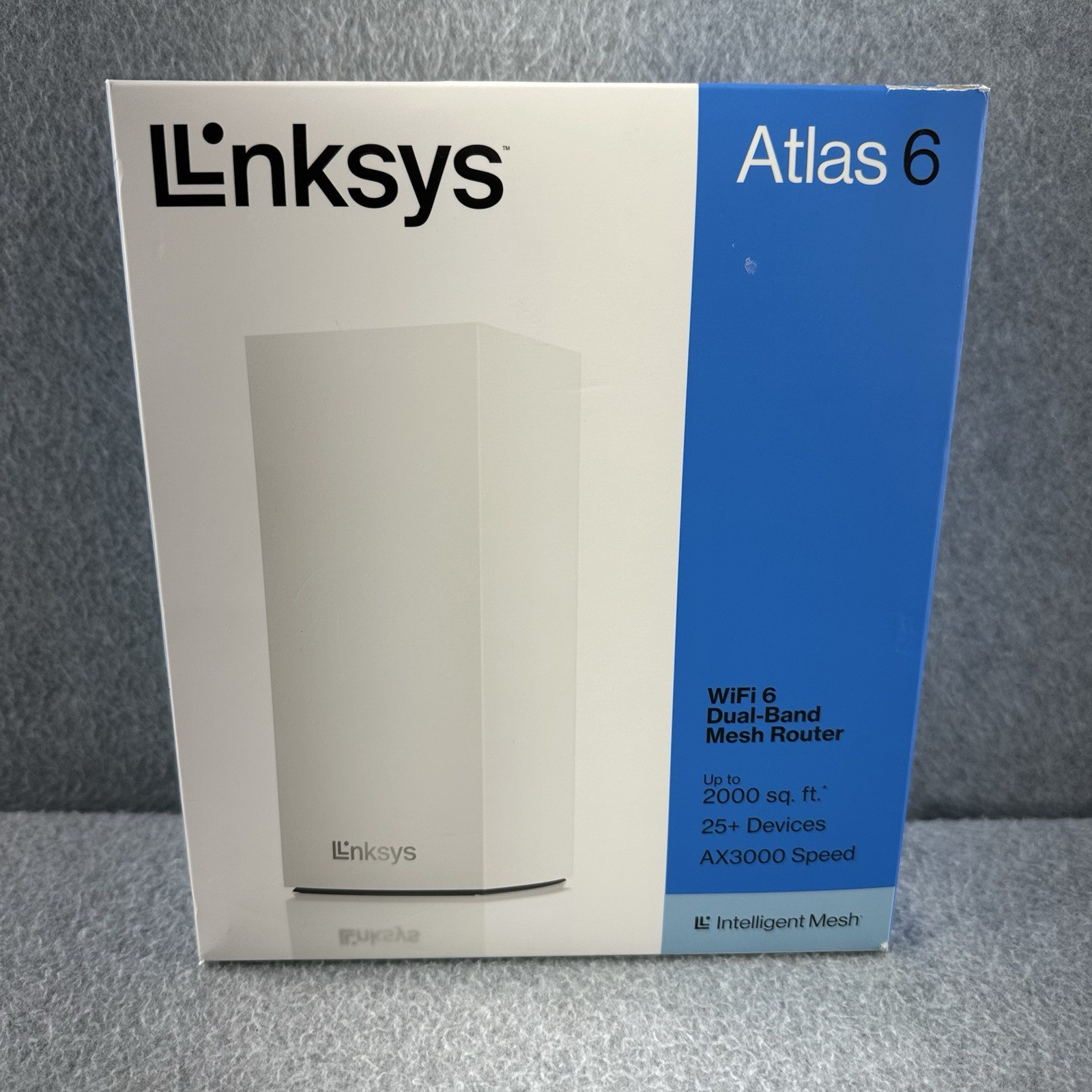 Linksys Atlas 6 AX3000 WiFi 6 Router Dual-Band Home Wi-Fi Mesh (MX2001)
