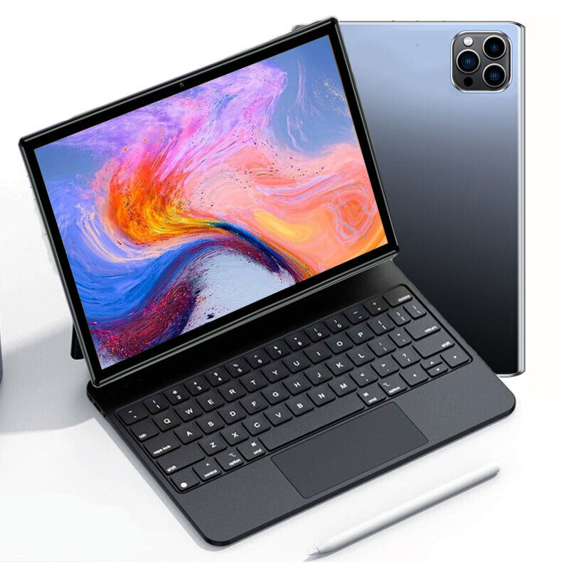 10.1 inch Android 12 Tablet PC Dual SIM Unlocked Cellular 4G5GWIFI GPS Keyboard