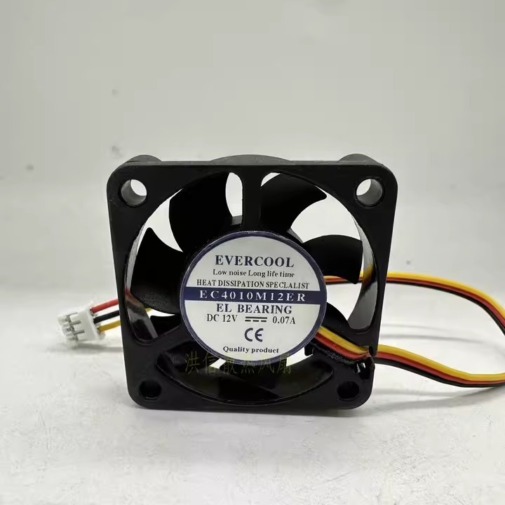 1PCS EVERCOOL EC4010M12ER DC12V 0.07A 4010 Cooling Fan