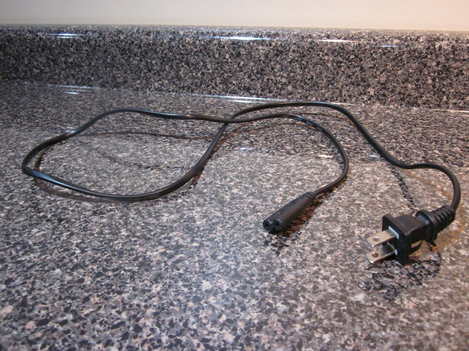 King Cord Two-Prong 6A-250V (Plug), 2.5A-250V Power Cord Cable, 4 Feet KC-007D