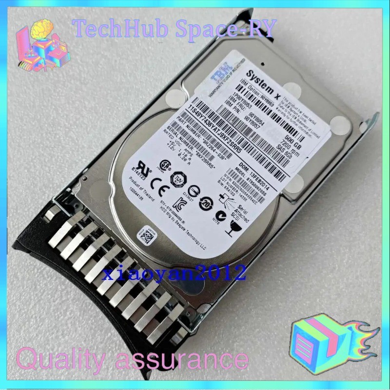 IBM 90Y8953 500GB 7.2K 6G 2.5" NL G2HS SFF SAS HARD DRIVE 90Y8954 90Y8957