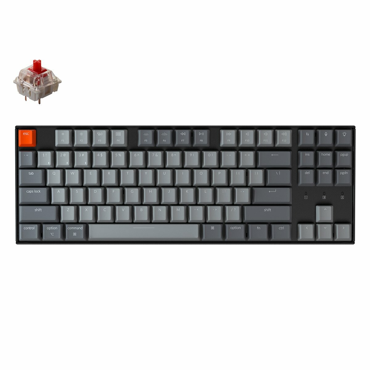 Keychron K8 Wireless Hot-Swappable Mechanical Keyboard White Backlight New