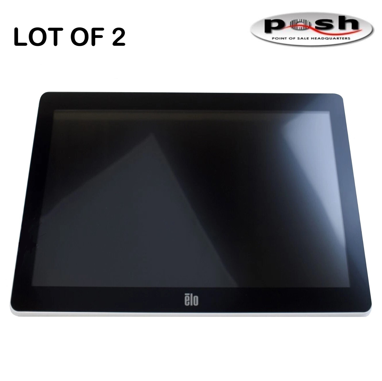 LOT OF 2- NEW ELO ET1502L-2UWC-1-WH-NS-G-RVZK 15-inch Touchscreen Monitor- White