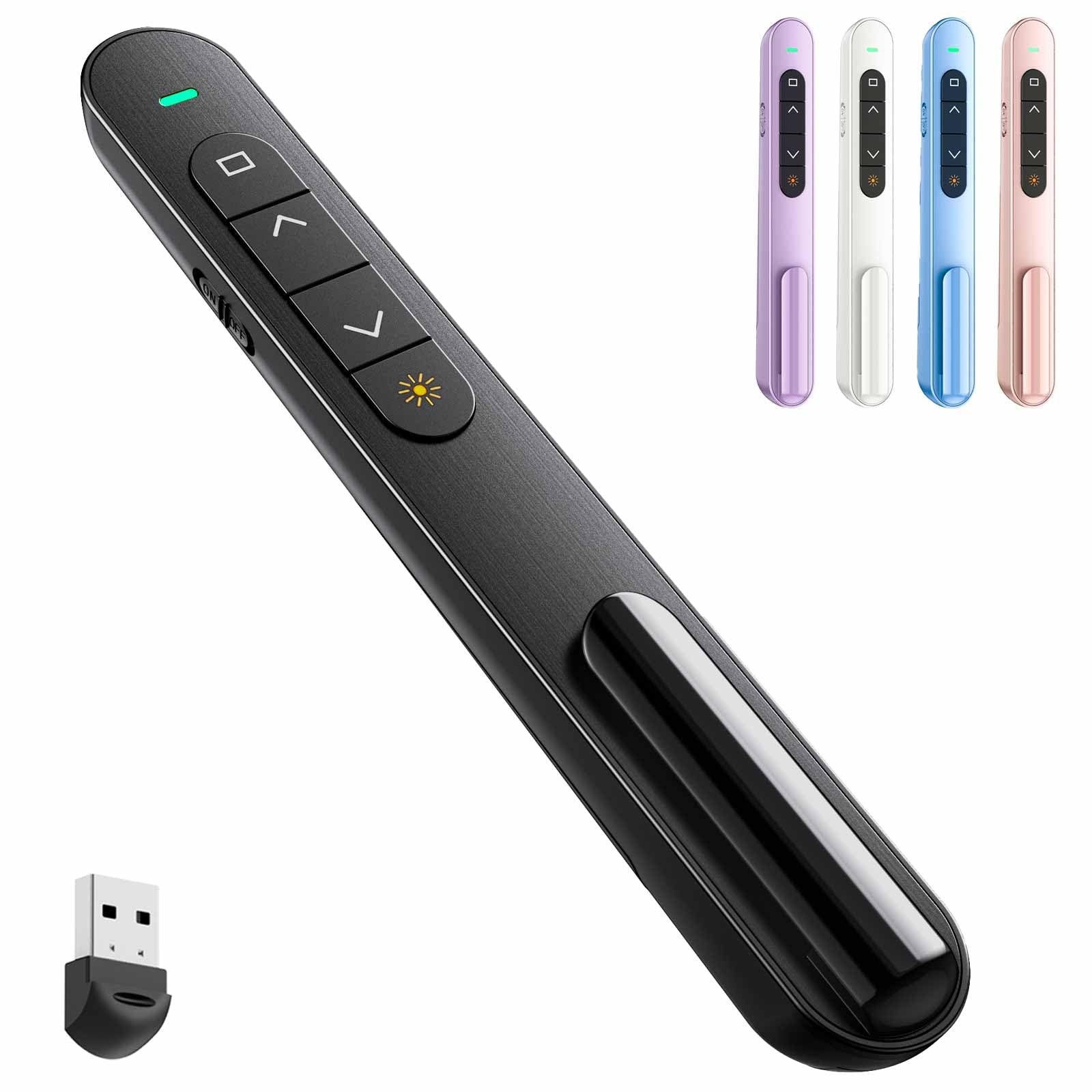 Wireless Presenter Remote for PowerPoint, Mac  Windows - Slide Advancer