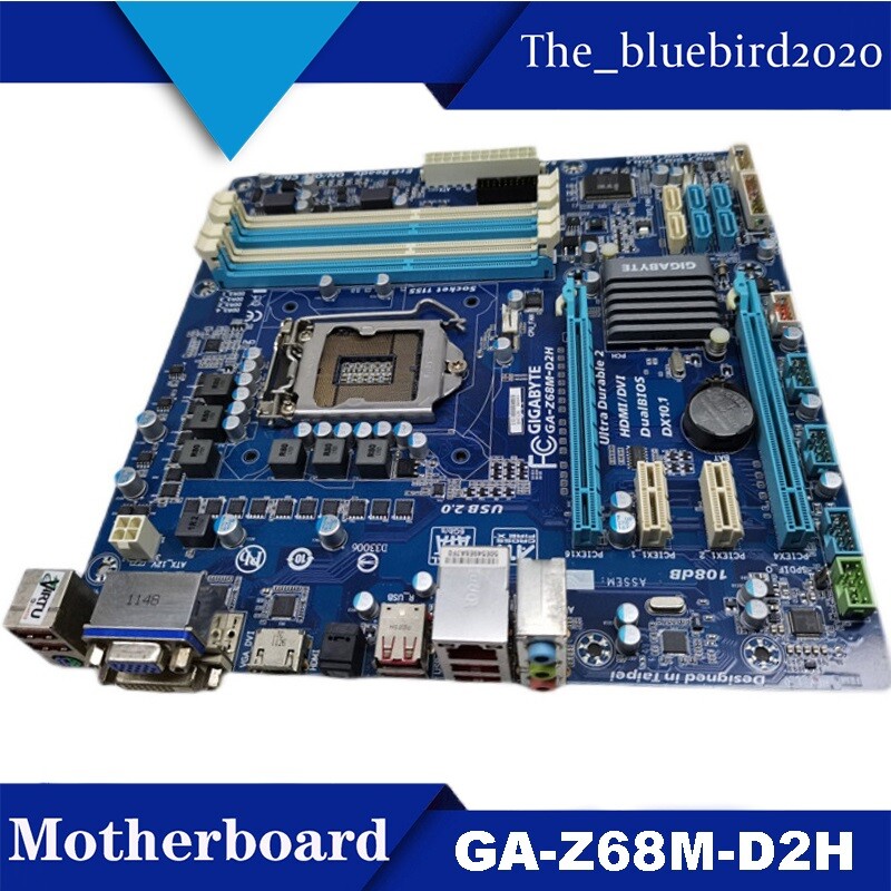 For Gigabyte GA-Z68M-D2H DDR3 1155 Pin Z68 Motherboard  DVI VGA Tested OK
