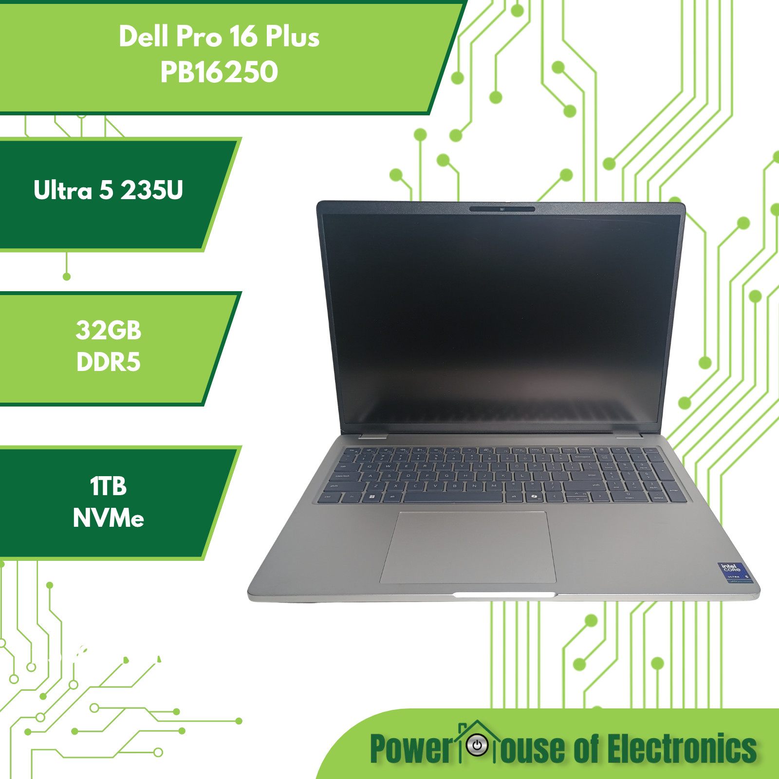 Dell Pro 16 Plus PB16250 | Ultra 5 235U | 32GB DDR5 | 1TB NVMe | Win11 Pro
