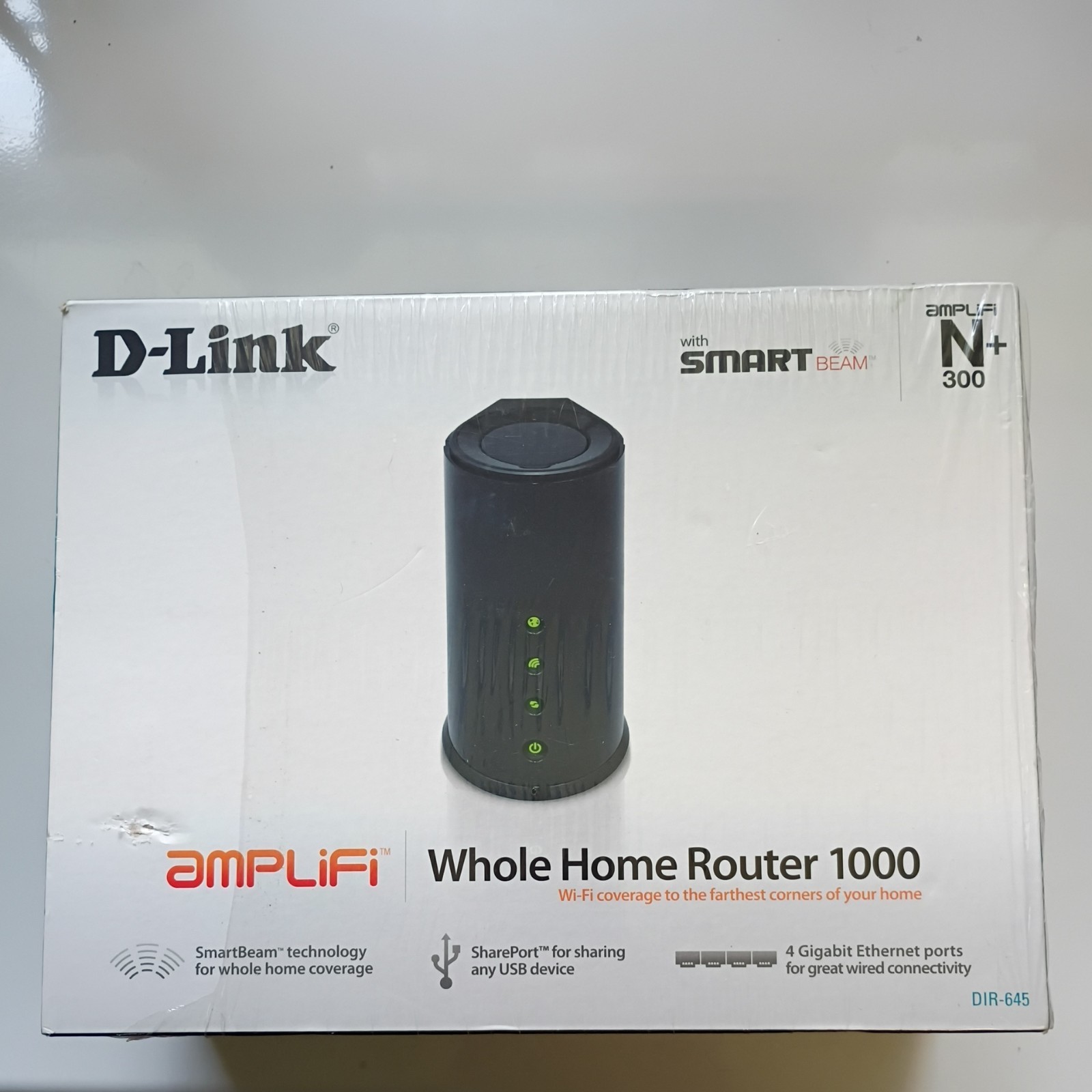 D-Link WHOLE HOME ROUTER 1000 Amplifi N+ 300 DIR-645, w/startup disk in box