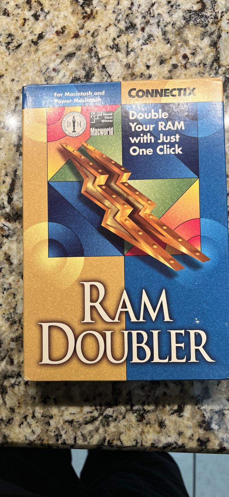 VINTAGE MACINTOSH RAM DOUBLER DISK AND MANUAL BOXED